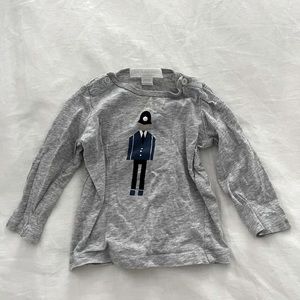 Burberry cotton long sleeve size 6 months